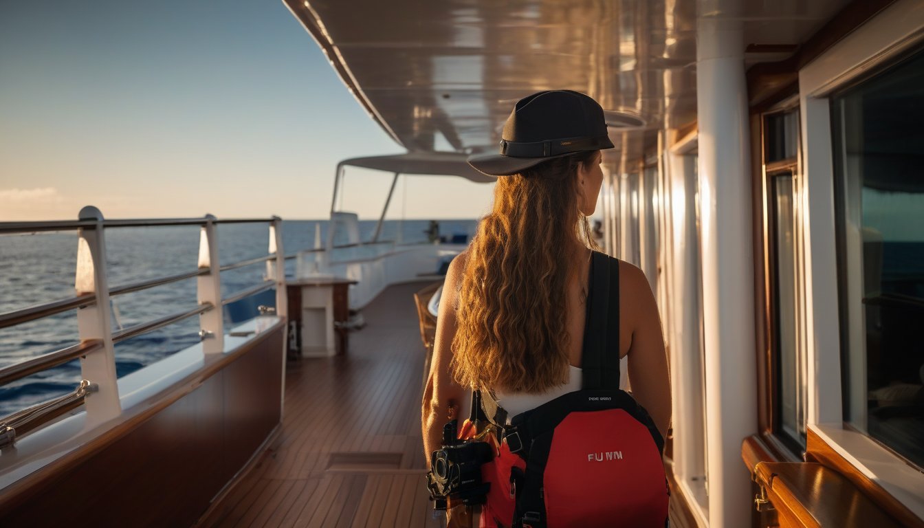 Adult exploring Coral Adventurer's hidden gems